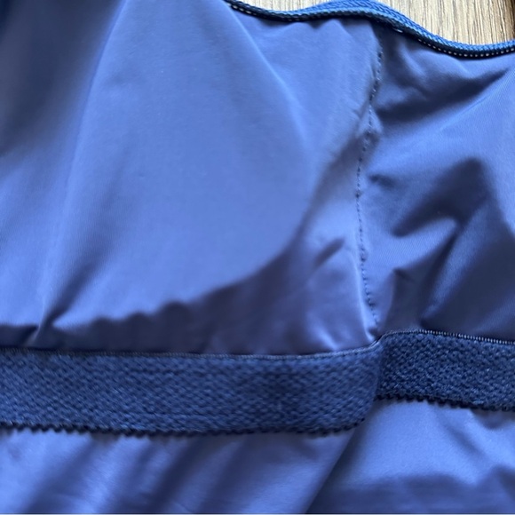 Andie Womens Tulum One Piece Swimsuit Small Navy Blue Cross Back Classic Padded - Picture 3 of 10